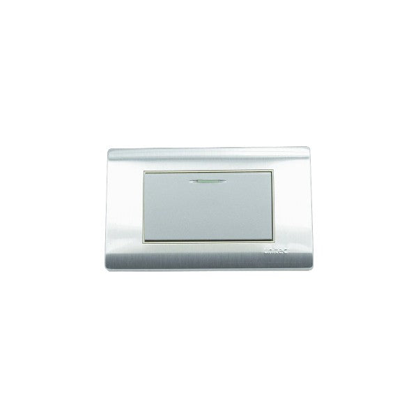 Interruptor Sencillo Acero Inox Unitec