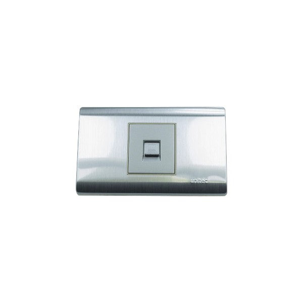 Toma Rj45 Internet Acero Unitec