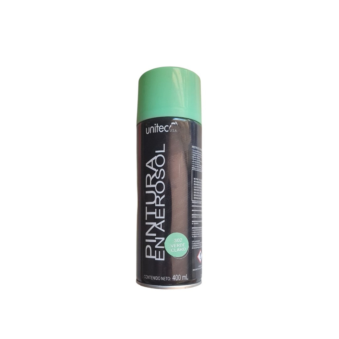 Pintura Aerosol Verde Claro # 302 Unitec