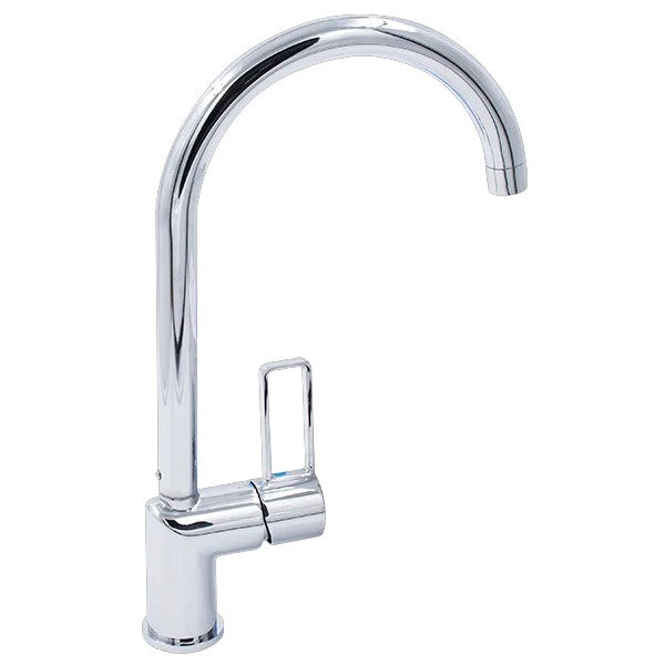 Llave Lavaplatos Monocontrol Cisne Plata