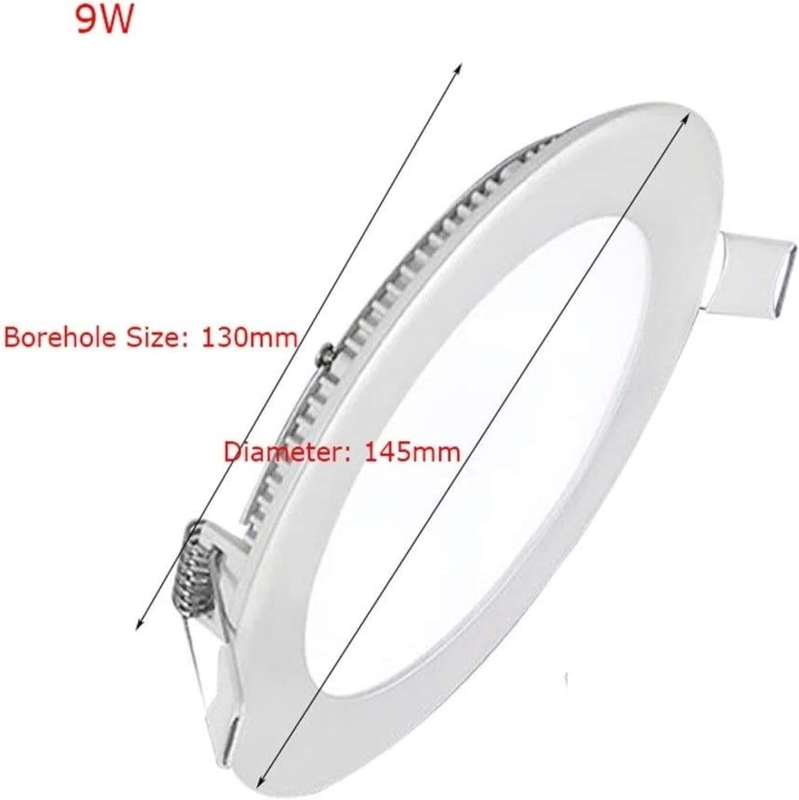 Panel Led 12W Circular De Incrustar
