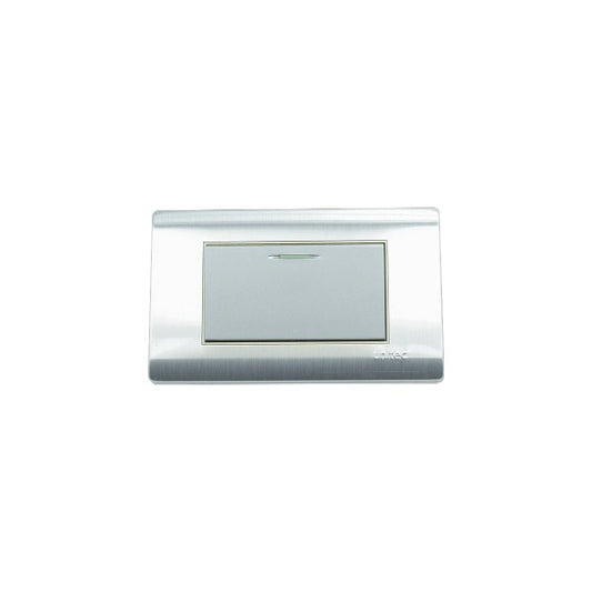 Interruptor Sencillo Acero Inox Unitec