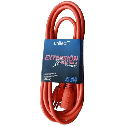 Extension Encauchetada Naranja 4 Mt - Unitec