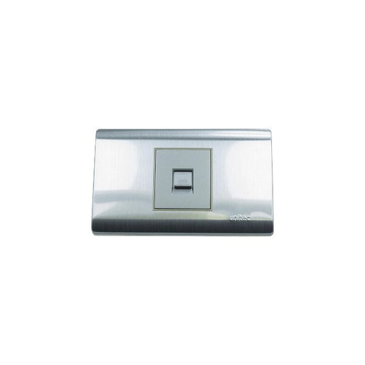 Toma Rj45 Internet Acero Unitec