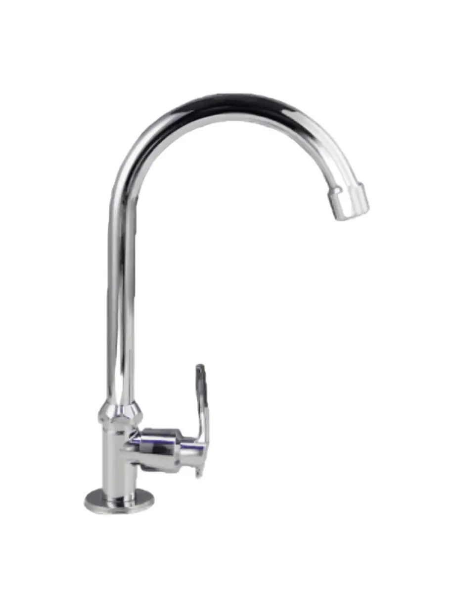 Llave De Lavaplatos Plateada Meson Fija Unitec