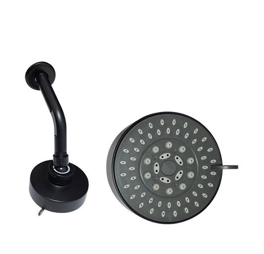 Set Regadera Ducha Tipo Lluvia Plateada Unitec