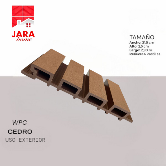 Panel Wpc Exterior 05 Cedro
